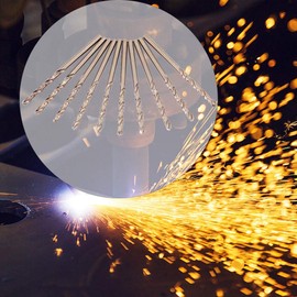 10 Pieces M35 HSS Cobalt Drill Bit Cobalt Jobber Drill Bit Set, 1-5 mm HSS-CO Drill Bit Set Twist Drill Bit for Drilling on Stainless Steel Cast Iron Sheet Steel Plate Angle Iron (3 mm)