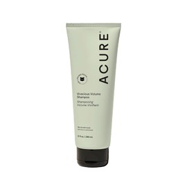 Acure | Shampoo Voluminizador para cabello frágil y delgado | Hidrata y levanta las raíces | Sin parabenos, 236 ml