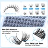 PHKERATA PHKERATA Wispy Eyelash Clusters Natural Lash Clusters 120 pcs