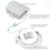 LUXRITE 4 Inch Ultra Thin LED Recessed Light with Junction