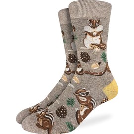 Men's Chipmunks Socks, Big & Tall, Shoe Size 13-17
