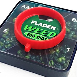 FLADEN Fishing Non Toxic Weed Egg Shot Fishing Dispenser for Fine Tuning Carp Rigs - 5 Division - AAA, BB, 1, 4 & 6 [35-5DIVW]