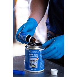 WEICON GMK 2510 Rubber Metal Adhesive – 2-Part Black Contact Glue for Rubber, Metal, Leather, Neoprene, EPDM – Permanently Elastic & Temperature-Resistant (11.43oz (324g))