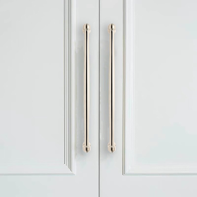 khtumeware 6 Pack Polished Nickel Cabinet Pulls 10 Inch(256mm) Hole