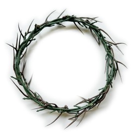 Jesus Crown of Thorns, Decay-Resistant Crown of Thorns - JesusChrist Symbol, Perfect for Church Events and Home Decor, JesusCrown Lifesize 8 inch