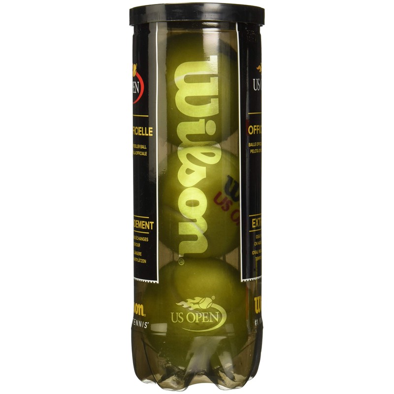 WILSON US Open Tennis Balls - Extra Duty, 4 Can