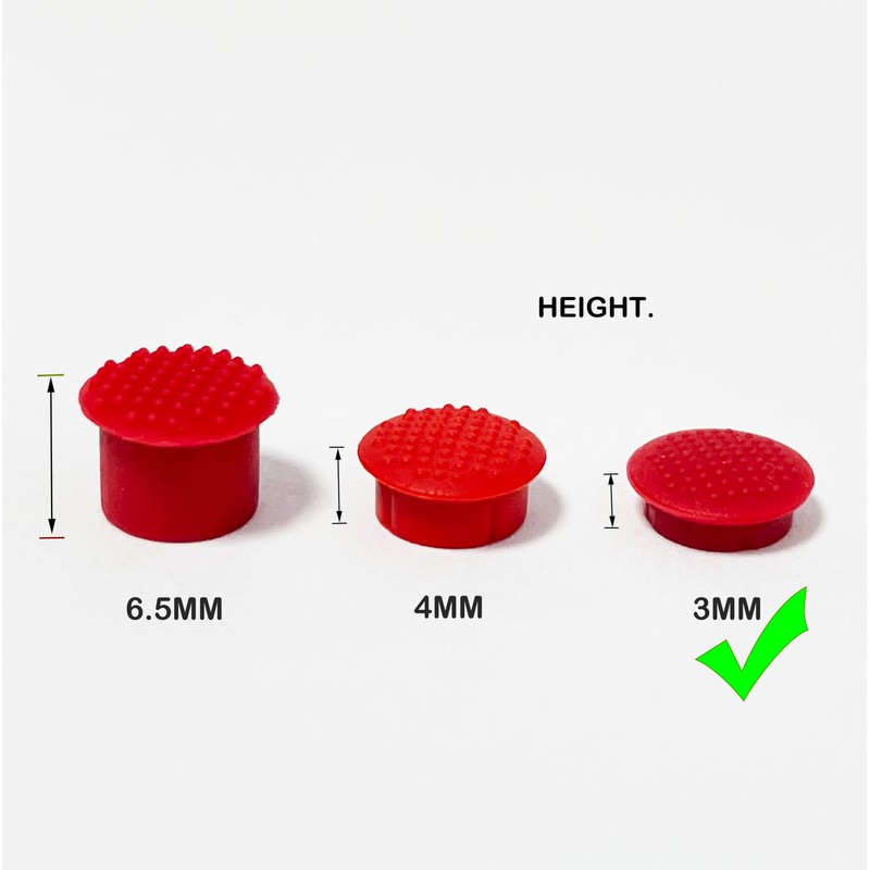 Fleshy Leaf 3PCS Red Trackpoint Cap 3.0mm for Lenovo Thinkpad