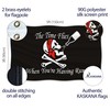 Pirate Flag 90 x 150 cm with Eyelets - Large