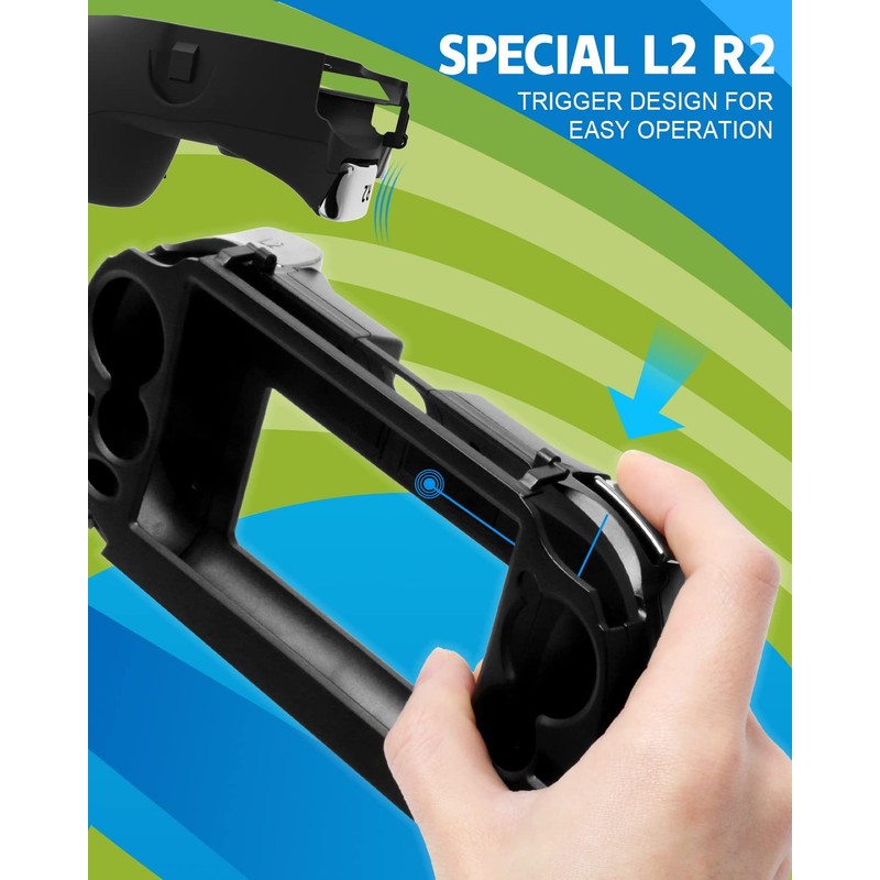 MODJUEGO L2 R2 Trigger Hand Grip Shell Controller Protective Case