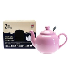 LONDON POTTERY Farmhouse Teapot for 2 Cups, Cherry Blossom