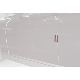 Richter 12110301 Car Door Guard Safety Driving 2Way Side Reflector Red White 2P