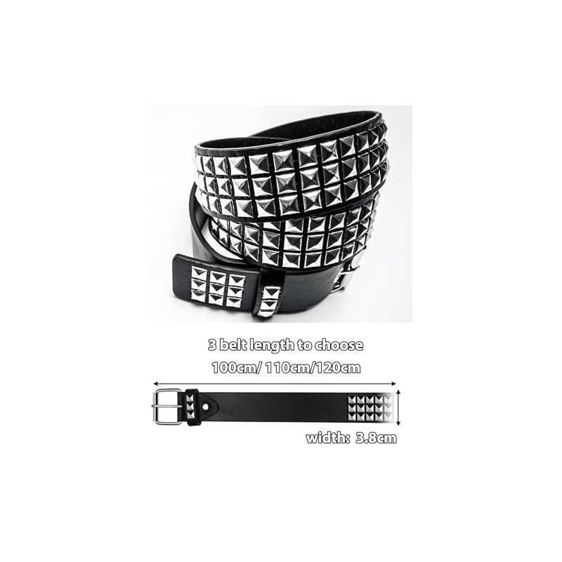 Generic Punk Studded Belt for Women Rock Threads Goth Stud