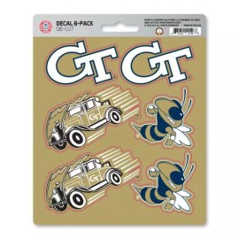 FANMATS Georgia Tech Yellow Jackets - Set Of 6 Sticker Sheet