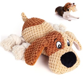 BUPIHUKA Interactive Dog Toy, Plush Dog Toy to Keep Them Busy, Relieve Boredom Puppy Toy, Double Layer Cotton Fabric