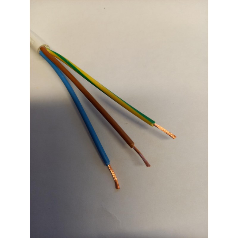 Ali's DIY 3 Core Round White Flex Flexible Cable 0.75