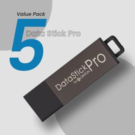Centon DataStick Pro USB 2.0 Flash Drive 4GB x 3, Grey (S1-U2P1-4G-3)