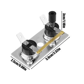 RV Water Heater Thermostat for Suburban, Premium Stainless Steel 120 Volt Water Heater Thermostat Switch Replacement Parts Ideal RV Accessories Compatible with Suburban 232282