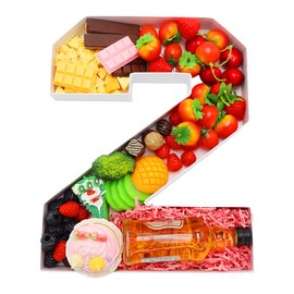 14inch Charcuteire Board Number Fillable Cardboard Platter Serving Food Fruit Decoration Box Birthday Anniversary Party Treat (2)