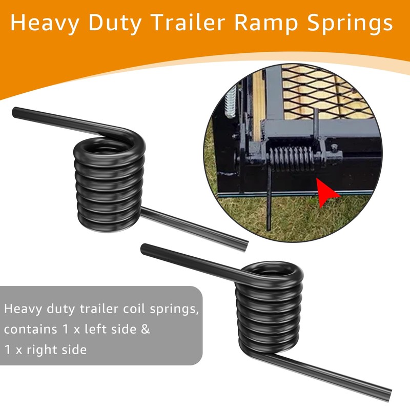 Wllead 1 Pair Heavy Duty Trailer Ramp Springs, 2000 lb