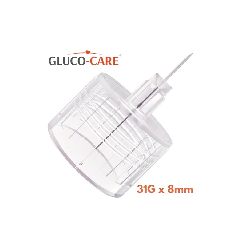 GLUCO-CARE Pen Tips 31G x 8mm (5/16’’) – Ultra-Thin Tip