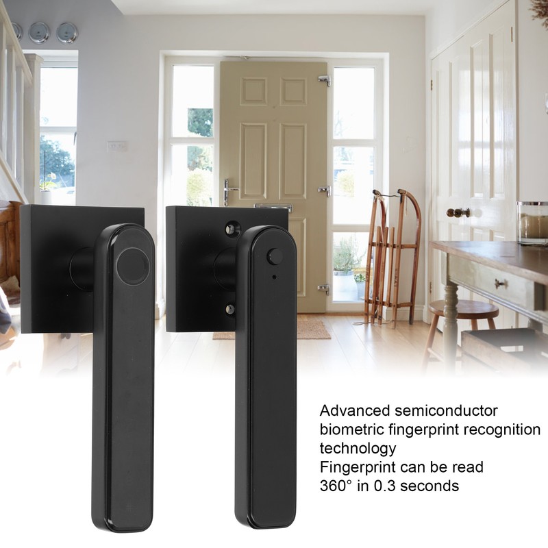 Password Handle Lock Smart Touchscreen Rechargeable Electronic Fingerprint Door Lock