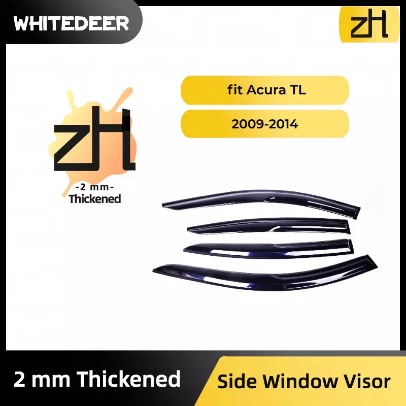 zh Fits for Acura TL 2009-2014 Acrylic Side Window Visor