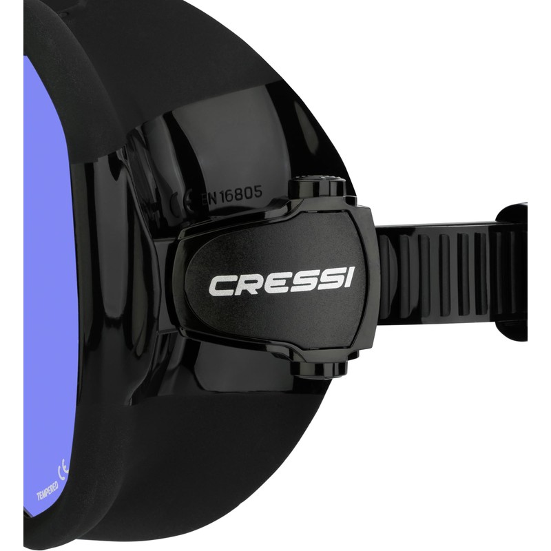 Cressi Z2 Frameless Masks, Black/Yellow, Inner Yellow with Blue Outer