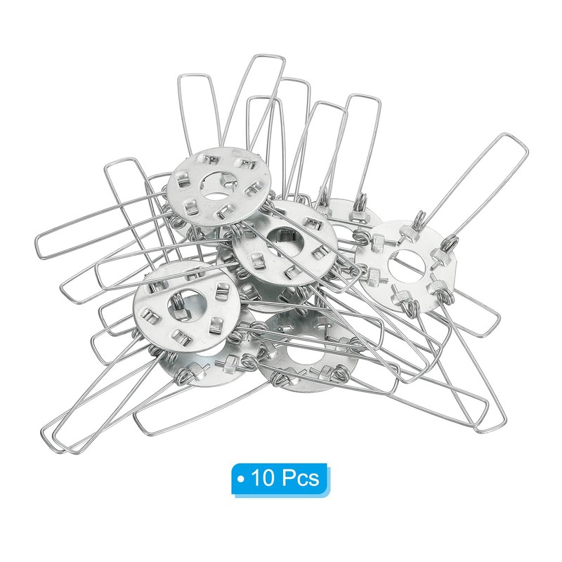 PATIKIL 2" Lampshade Spring Clip, 10 Pack Metal Fixing Spring