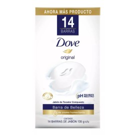 Dove Jabón En Barra Dove Original 14 Pzas De 135 G C/u