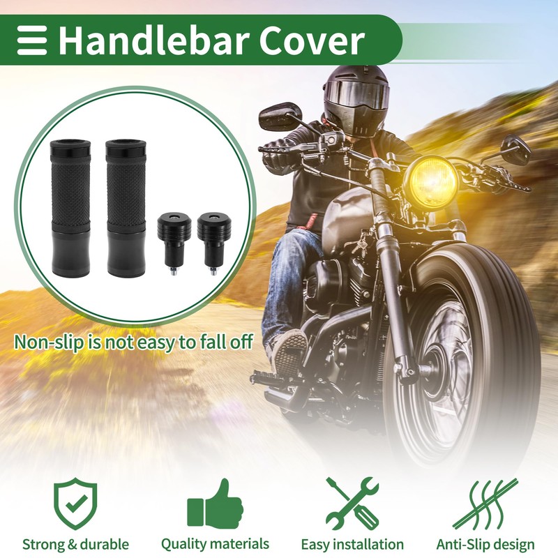 TUCKBOLD 7/8" 22mm 15/16" 24mm Motorcycle Hand Grips Cover Kit
