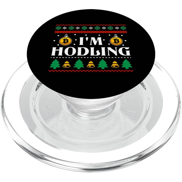 Blockchain Crypto Coin Bitcoin Santa Xmas Christmas Humor PopSockets PopGrip