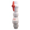 Check Valve, 2 in, Single, Inline Swing, PVC, Solvent Weld