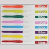 VOANZO 8pcs Soft Handle Colourful Aluminium Crochet Hooks Knitting Needles