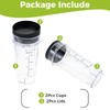 Blender Cups Replacement for Nutri Ninja Blender 16oz Cups with