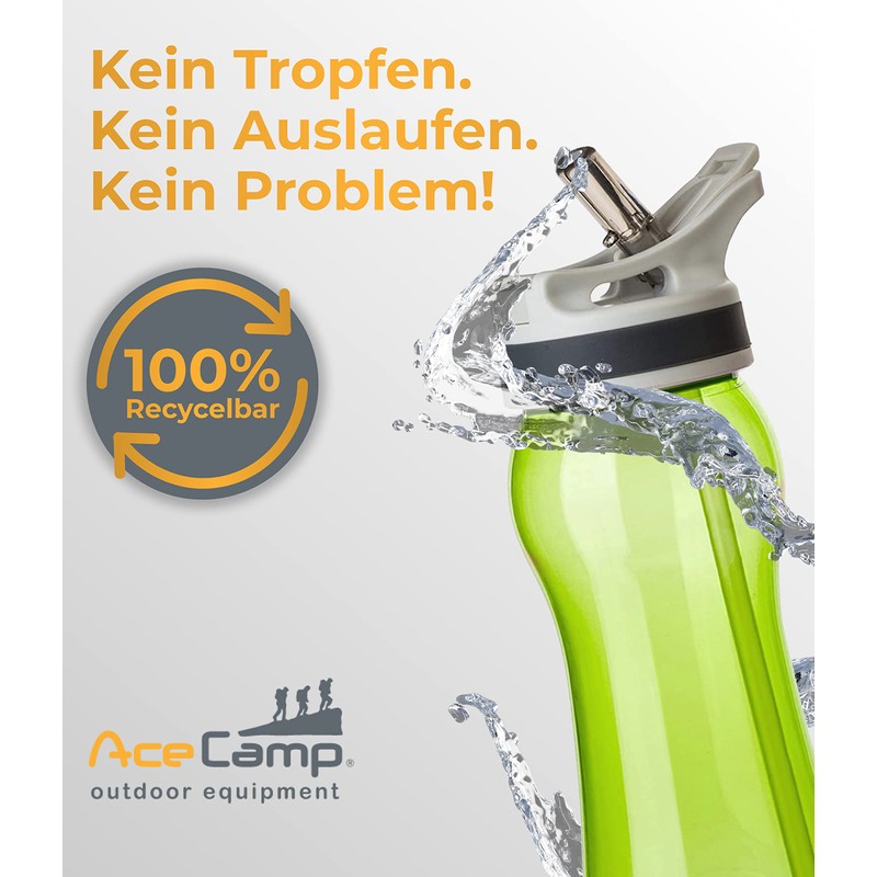 AceCamp Tritan Drinking Bottle, Sports Bottle, BPA-Free, for All Drinks,