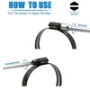 60Pcs Hose clamp stainless steel Adjustable 6-38mm range worm gear