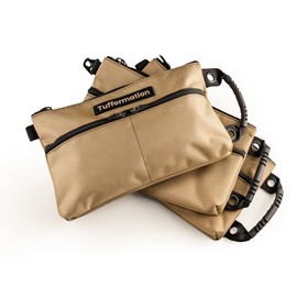 Tufformation Small Tool Pouch, Tool Bag Organizer with Zipper. Small Tool Bag with Multiple Compartments. Perfect Tool Pouch Bags for Men Women Electricians & Others.