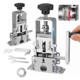 FINYQBET Pelador de Cable 1-25 mm, Máquina Peladora Eléctrica y Manual con Cuchilla de Carburo, Resorte Adaptativo y Rodamientos Dobles,Ideal para Uso