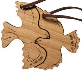 Mr. & Mrs. Panda Couple Keyring Turtle Doves Togetherness - Gift, Valentine's Day Gift, Symbol of Love, Wife, Keyring, neutral