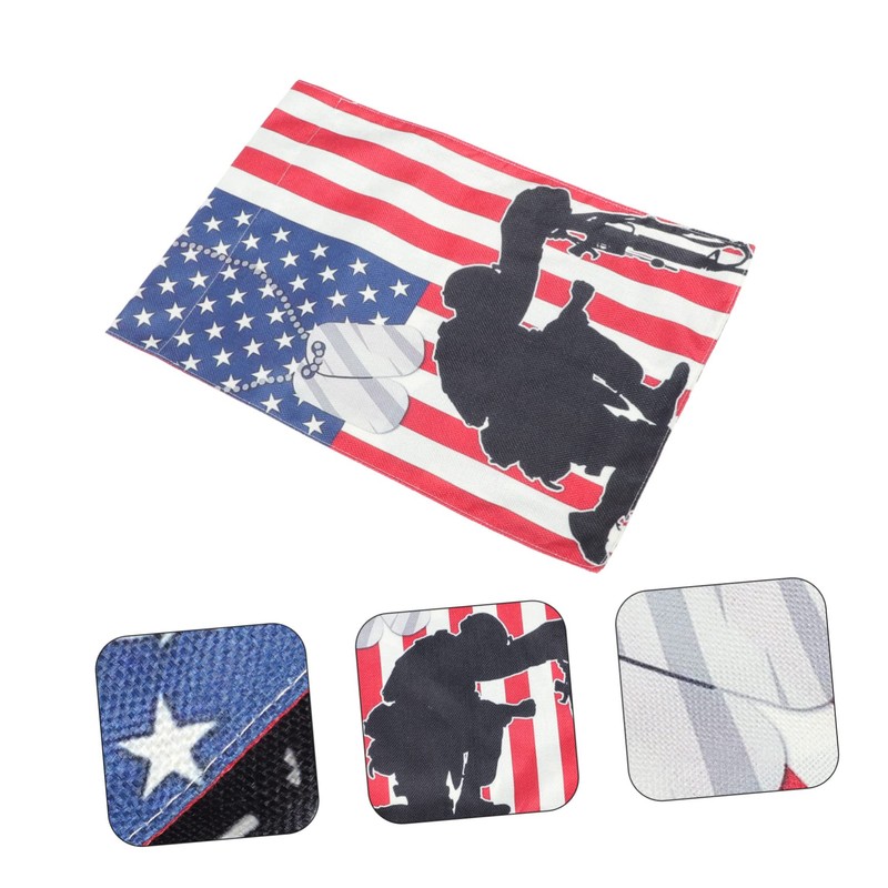 Kisangel America Flag for Garden Patriotic Yard Flag Decorative Memorial