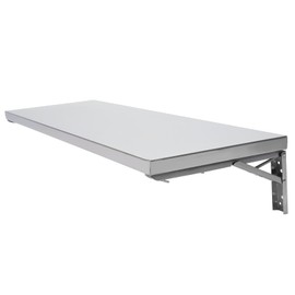 Folding Concession Shelf, Stainless Steel Folding Wall Shelf, Serving Food Shelf Concession Stand Serving Shelf for Concession Windows, Concession Shelf for Kitchen, Restaurant, Garage, Laundry