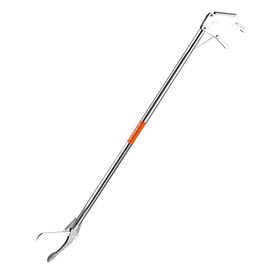 HOOJUKE Reptile Tongs Snake Grabber Tool Lock,47-inch Aluminum Alloy，Easy to Carry, Foldable and Light with Zigzag Wide Jaw, Stainless Steel Professional Outdoor Catch (47)