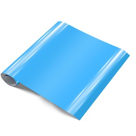 Srunffe Heat Transfer Vinyl 12" x 6ft Colors HTV Vinyl for Shirts, Iron on Vinyl for Cricut & Cameo or Heat Press Machine Easy to Weed,（Blue 12" x 6ft）