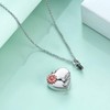 YFN Heart Urn Necklaces for Ashes Sterling Silver Hummingbird Sunflower/Butterfly