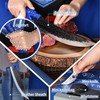 XYJ Portable Chef Knife Set Professional,Since 1986,Curved Boning Knife,Kitchen Fish