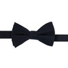Trafalgar Sutton Solid Color Silk Brace Bow Tie & Pocket