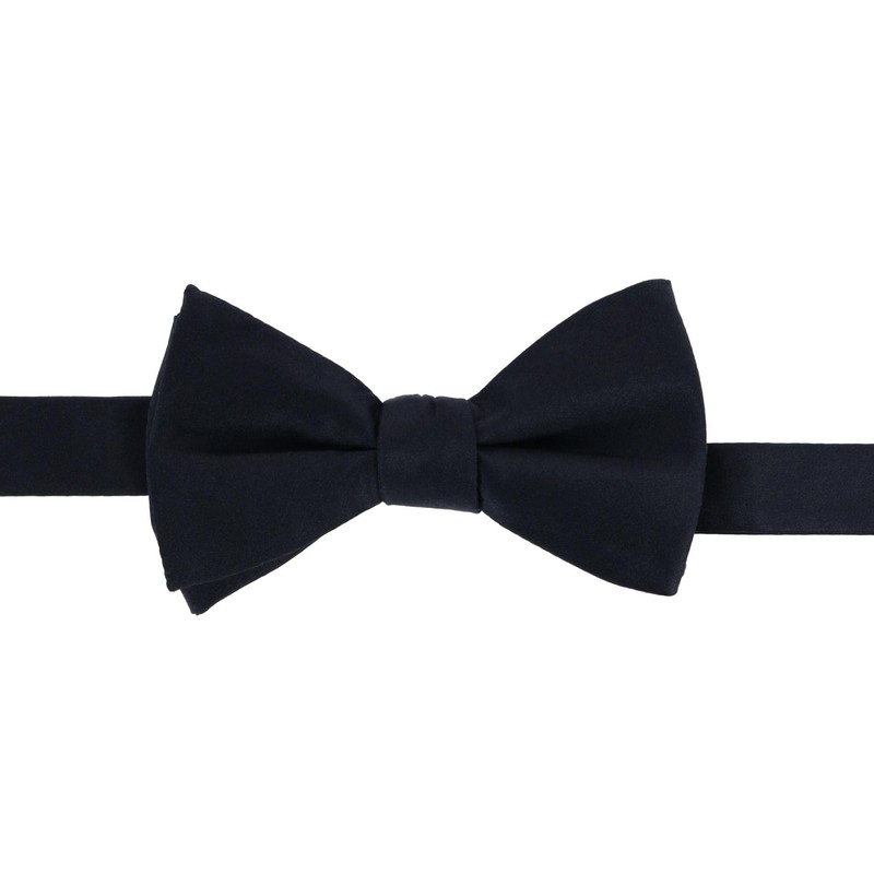 Trafalgar Sutton Solid Color Silk Brace Bow Tie & Pocket