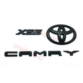 Toyota 2018 - 2024 TOYOTA CAMRY XSE BLACK OUT EMBLEM OVERLAY KIT GEN OEM (00016-32092)