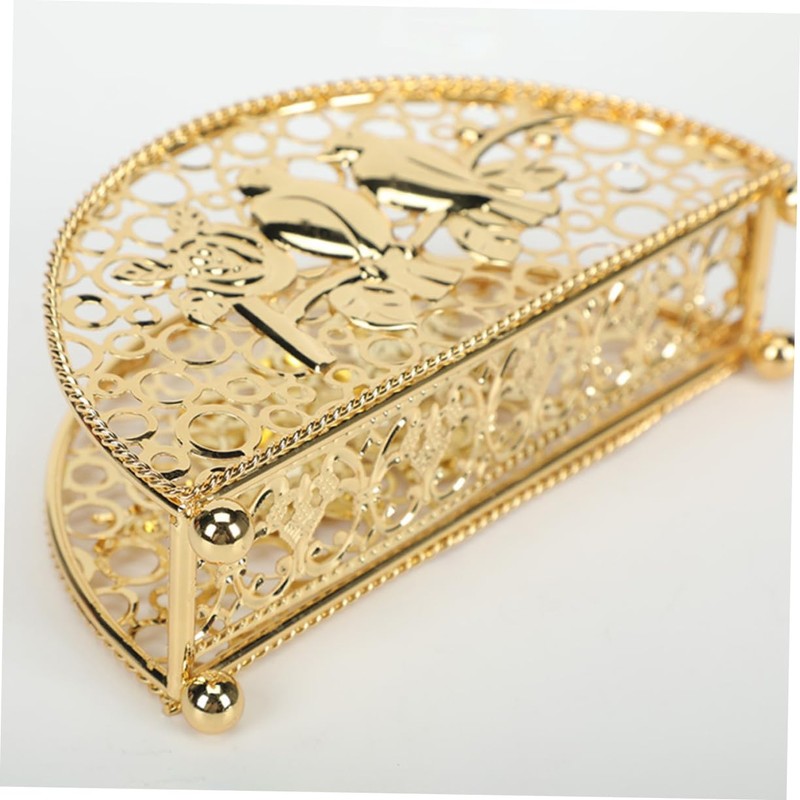 Ciieeo Elegant Metal Napkin Holder Decorative Tissue Dispenser for Kitchen