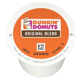 Dunkin' Donuts Original Blend Medium Roast Coffee, 32 K Cups for Keurig Coffee Makers
